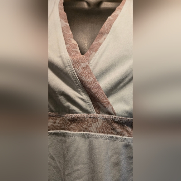 Mandarin Blue Active baby blue racerback workout top szM - Picture 3 of 5